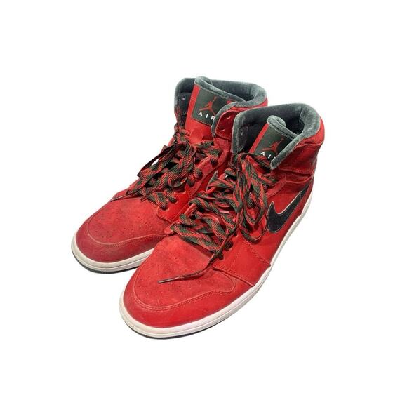 AIR Jordan 1 Retro hightop RED and FOREST GREEN sz 11.5 - Picture 7 of 13
